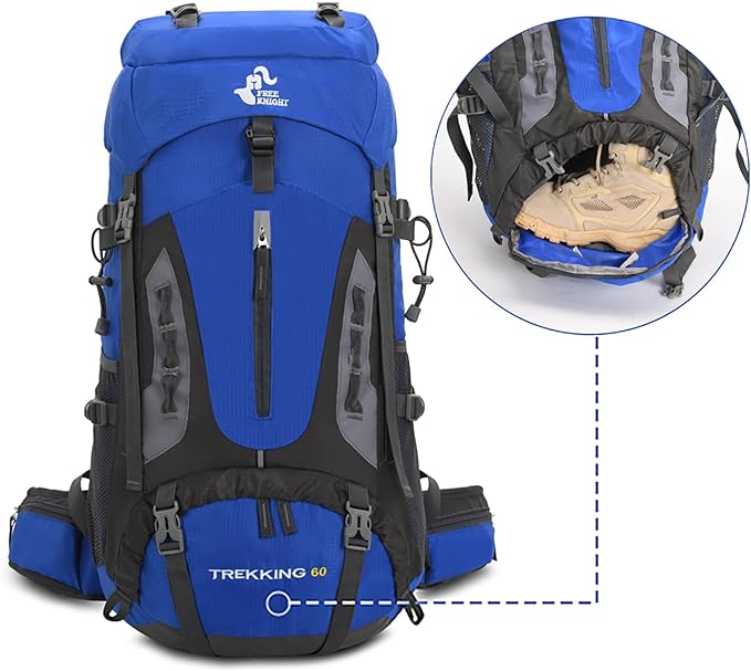 Bseash 60L Hiking Camping Backpack - Image 5