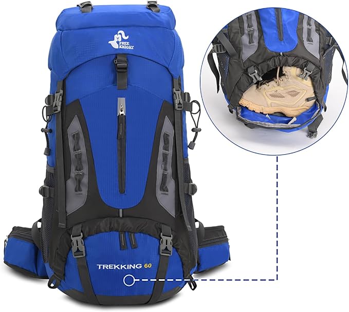 Bseash 60L Hiking Camping Backpack - Image 6