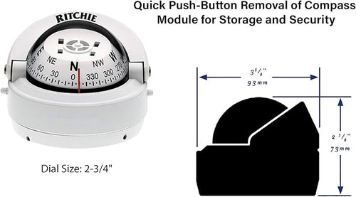 'Compass, Surface Mount, 2.75'' Dial - Image 2