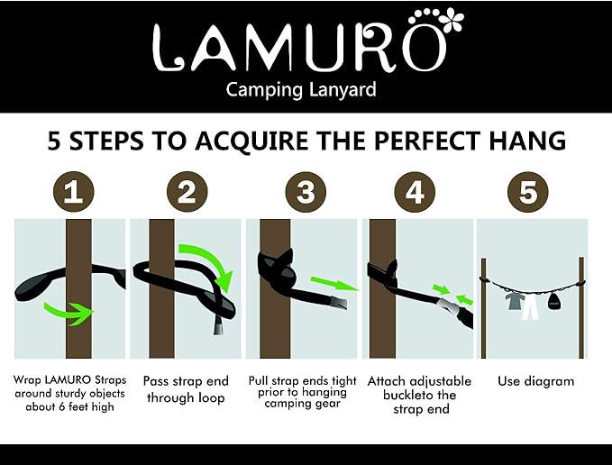 Campsite Storage Strap with 19 Separated Loops - Image 6