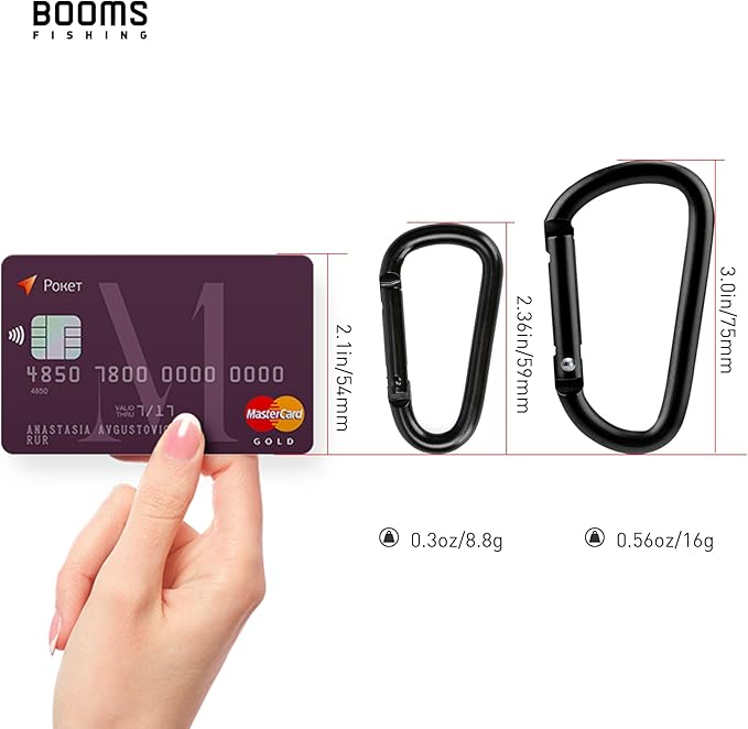 Booms Fishing CC2 Carabiner Clip, 2.3" Small Carabiner Keychain - Image 6