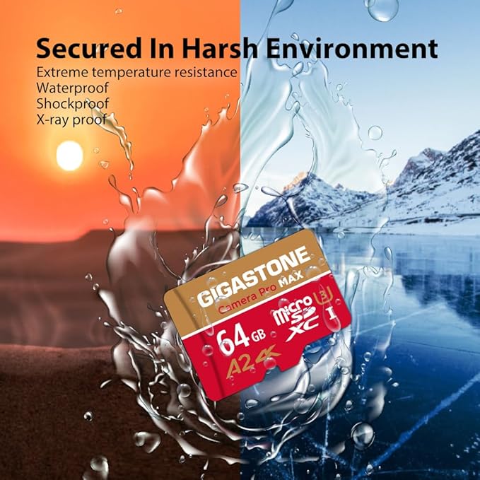 【5-Years Data Recovery】 GIGASTONE 64GB Micro SD Card, Camera Pro MAX, Compatible - Image 5