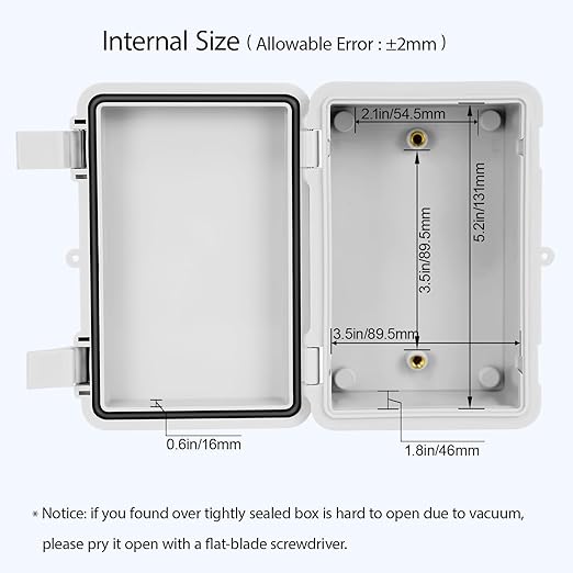 Junction Box, ABS Plastic, IP65 Waterproof Dustproof Universal Electrical - Image 4