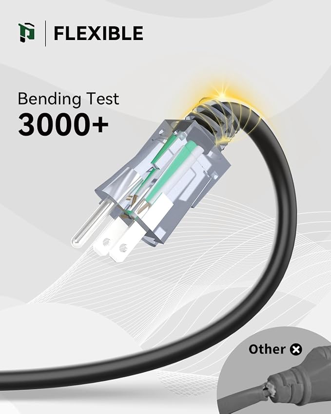 PLUGTUL 3FT GFCI Extension Cord - Image 5