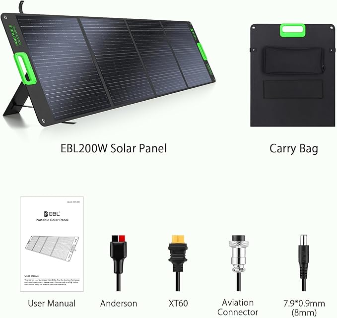 200W High Efficiency ETFE Foldable Solar Panel - Image 9