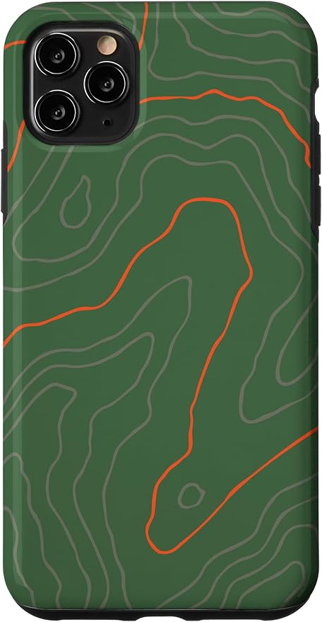 Backcountry Topo Guide Orange Lines Topographical Map Case by Unknown