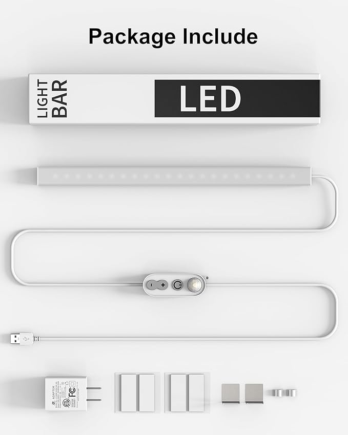 ASOKO Motion Sensor Dimmable Led Under Cabinet Lighting, 12 inches Plug in Led - Image 7