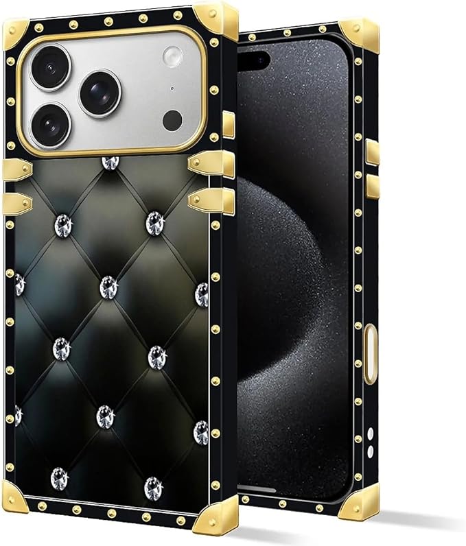 for iPhone 17 Pro Case Luxury Golden Decoration - Image 2