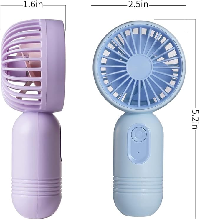 VanSmaGo Portable Handheld Mini Fan, USB Rechargeable Personal Fan, Battery - Image 4