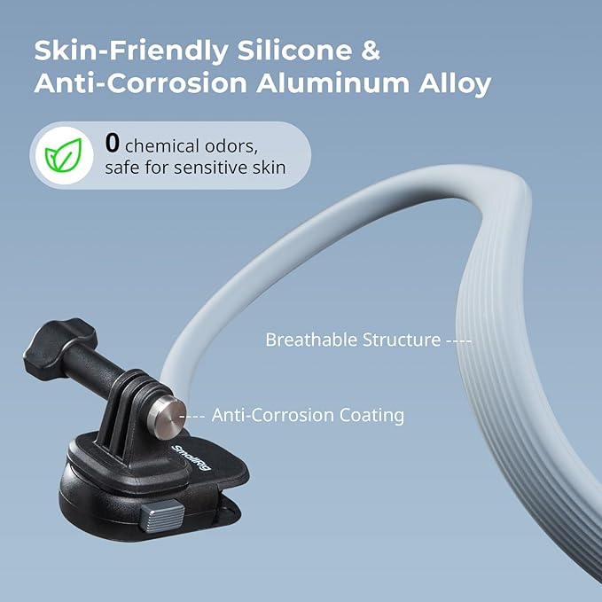 SMALLRIG Magnetic Neck Mount for Action Camera, Quick Release One-Click Button - Image 6