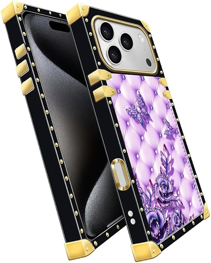 for iPhone 17 Pro Case Luxury Golden Decoration - Image 3