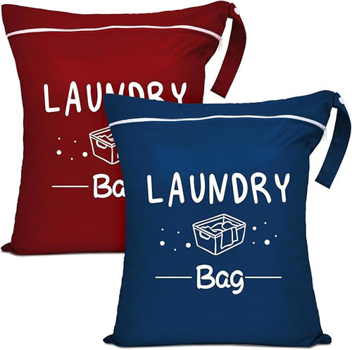 2 Pcs Large Travel Laundry Bags by Sylfairy