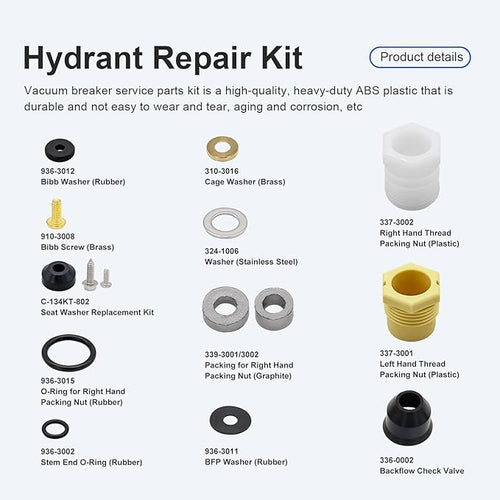 630-7755 Wall Hydrant Repair Kit - Image 2