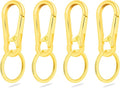 CooBigo 4Pack Small Keychain Rings, Metal Key Carabiner Clip, Mini EDC Key Ring by CooBigo
