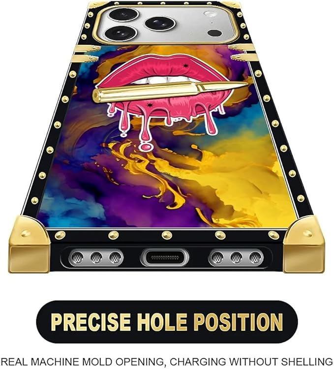 for iPhone 17 Pro Max Case Luxury Golden Decoration - Image 5