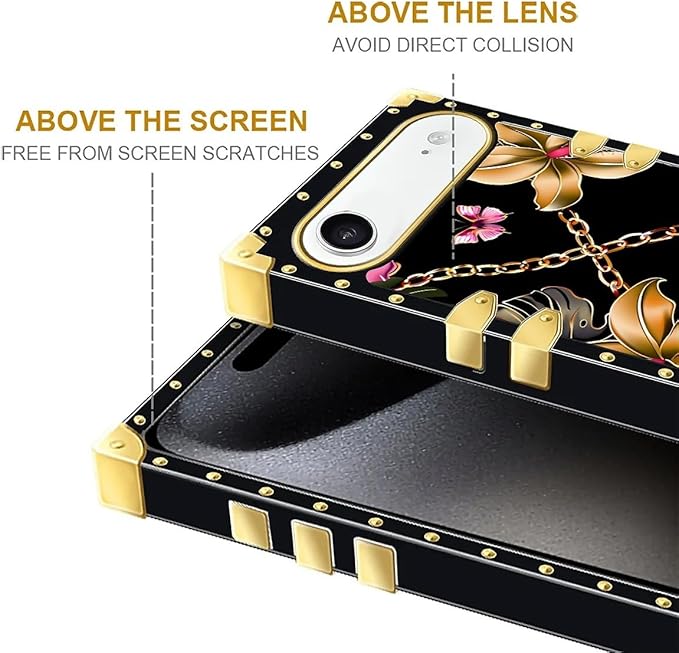 for iPhone 17 Air Case Luxury Golden Decoration - Image 7