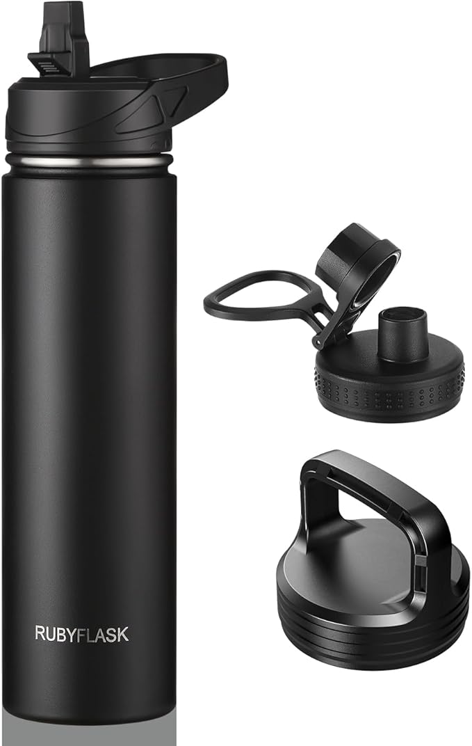 RUBYFLASK 24oz Insulated Water Bottle by RUBYFLASK