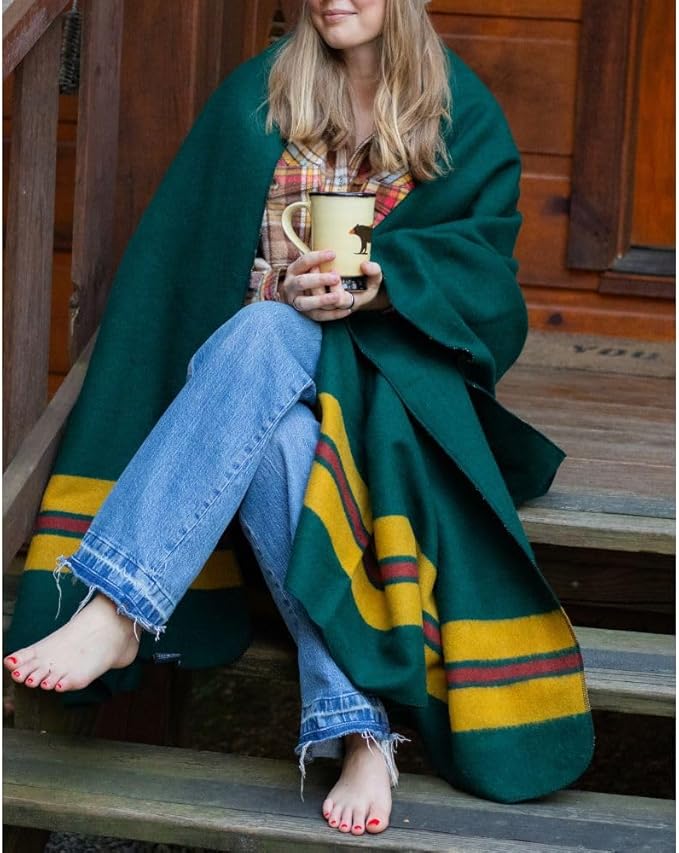 Arcturus Rainier Wool Blanket, Washable Wool Blanket - Image 4