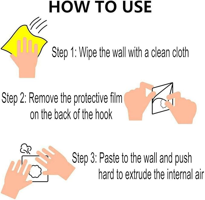 Jwxstore 24 Pack Self Adhesive Hooks Heavy Duty - 33lb Max - Image 7