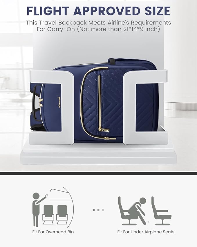 LOVEVOOK Laptop Backpack for Women, 17 Inch Large Capacity Travel Computer Work - Image 8