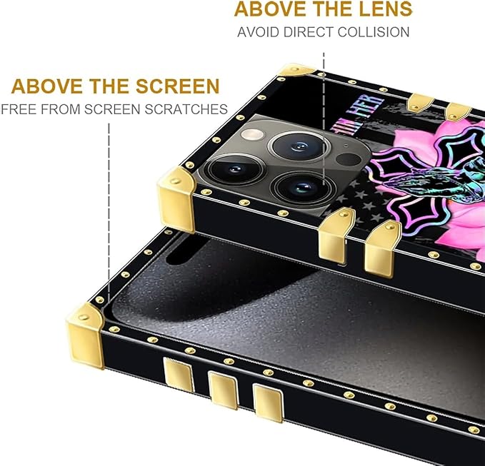 Compatible with iPhone 16 Pro Max Case, Praying Cross Hands Luxury Golden - Image 6