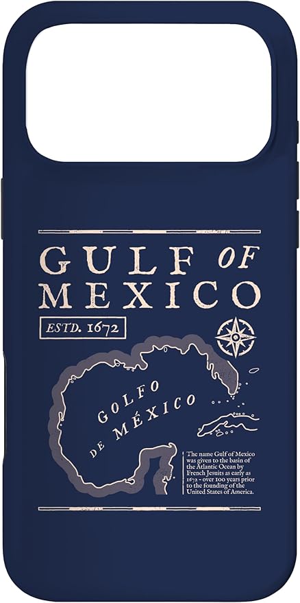 Gulf of Mexico 1672 Historic Map Case by Unknown