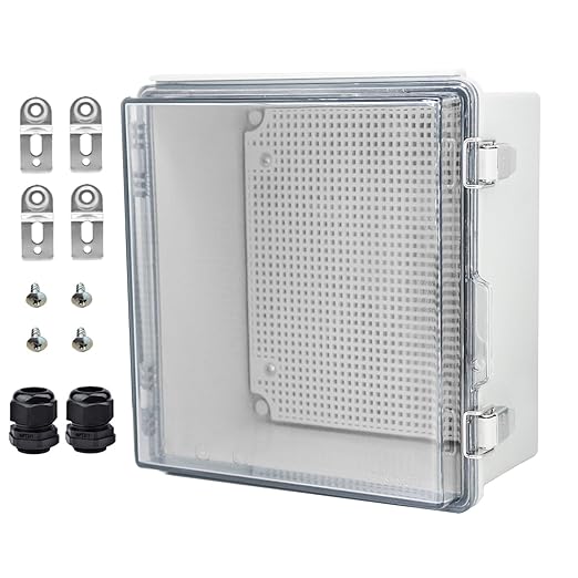 Waterproof Electrical Box with Mounting Plate, IP67 Junction Box Stainless by YETLEBOX
