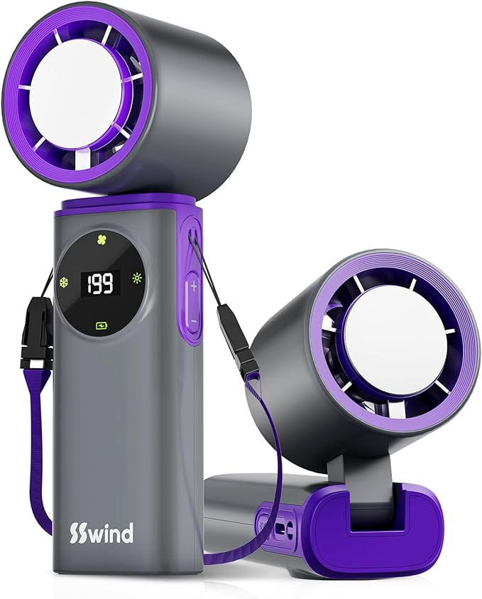 6000mAh Portable Handheld Fan by SSWind