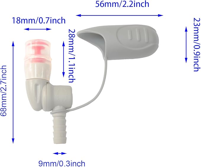 Hydration Bladder Bite Valve Replacement Mouthpiece Fit - Image 2