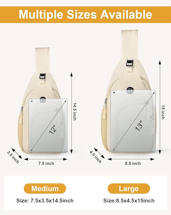Pritent Crossbody Bags for Women Man Waterproof Sling Bag Backpack Trendy - Image 2