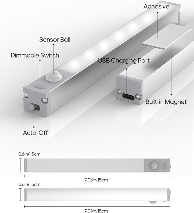 GOODEA 6 Pack Led Under Cabinet Lights Wireless - Image 2