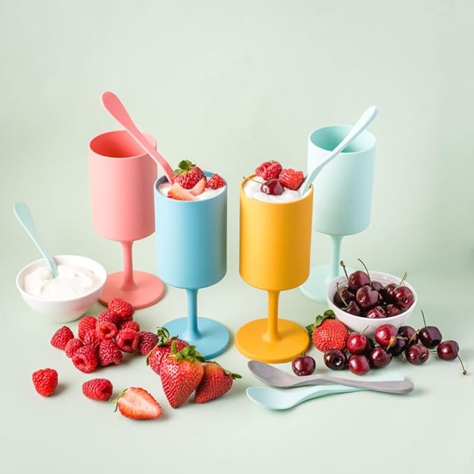 Knork Eco 4 Piece Party Cup, Outdoor Wine Stem - Image 4