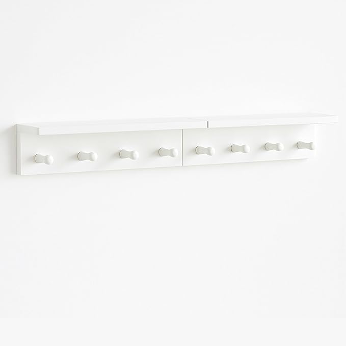 Entrance Coat Rack ，Coat Hooks, Wall-Mounted Wooden Hook Rack, Wall-Mounted - Image 9
