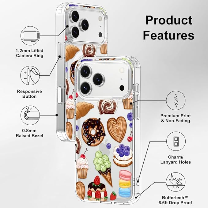 MOSNOVO for iPhone 17 Pro Max Case, Shockproof Military-Grade Protection 6.6ft - Image 7