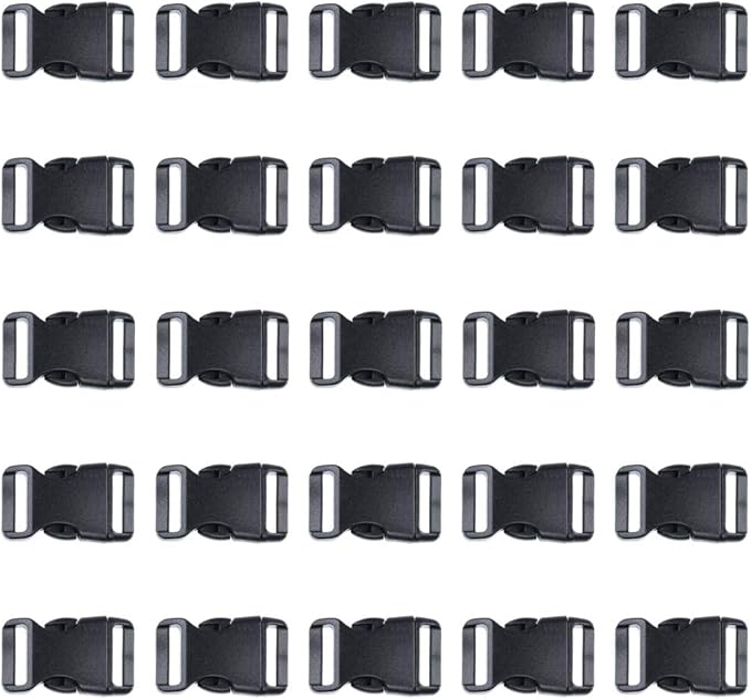 Black Plastic Side Release Buckles - Image 2