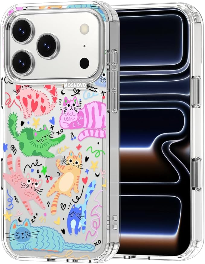 MOSNOVO for iPhone 17 Pro Case, Shockproof Military-Grade Protection 6.6ft Drop by Mosnovo