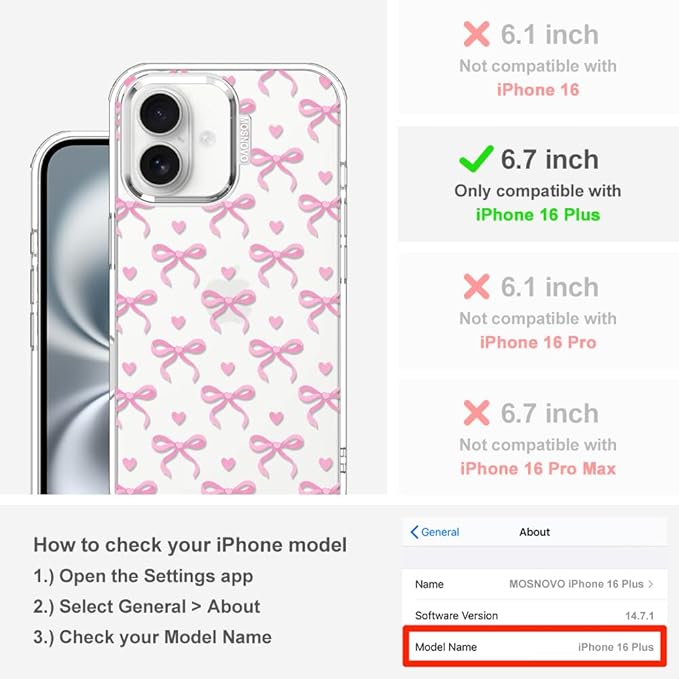 MOSNOVO Case for iPhone 16 Plus - Image 2
