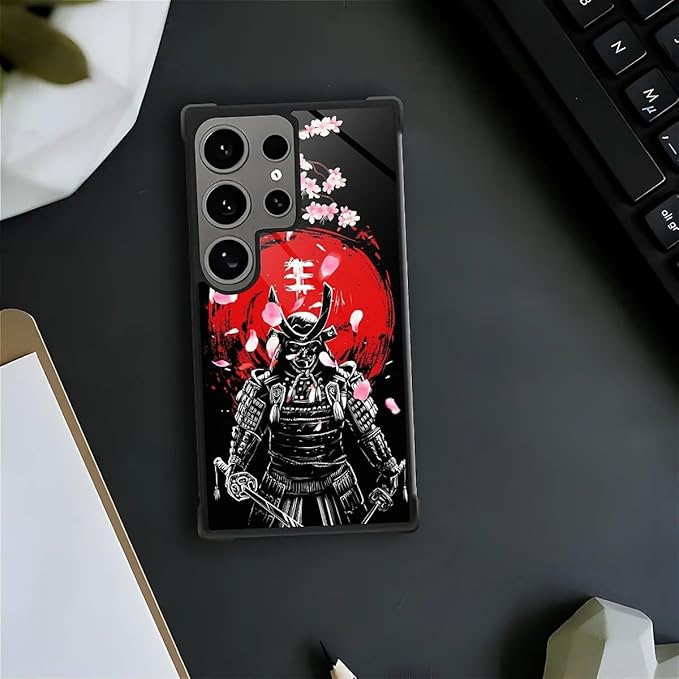 for Samsung Galaxy S24 Ultra Case, Sakura Japanese Samurai Pattern Graphic - Image 7