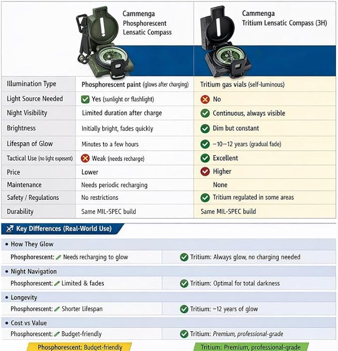 Cammenga Compass Military Grade Phosphorescent - Image 4