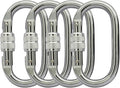 Heavy Duty Locking Climbing Carabiner Clip CE Rated 25 kN 5600 LB Rugged by BYANG
