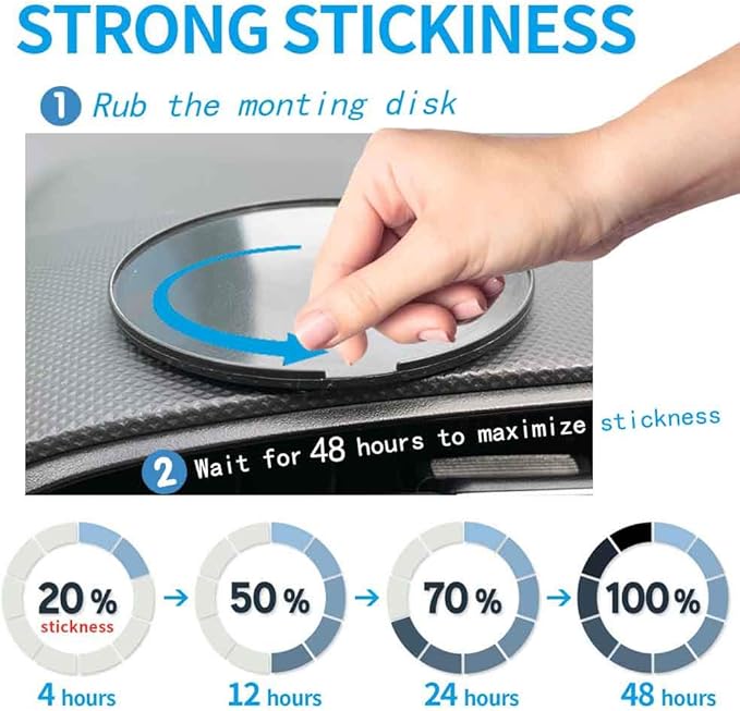 Randconcept - 95mm Adhesive Dashboard Pad Mounting Disk - Image 6