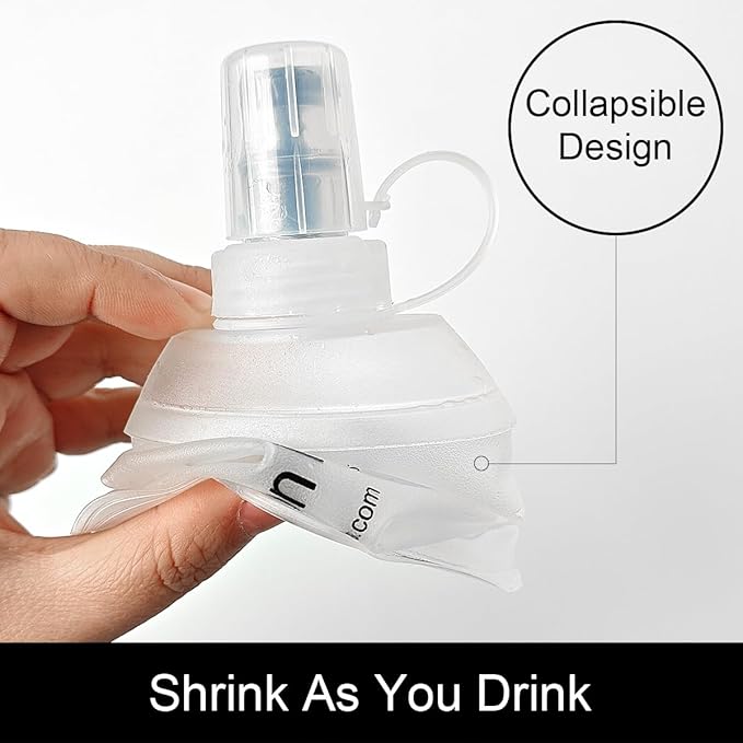 WILDREEDS 250ml Soft Flask, TPU Collapsible Soft Water Bottle - Image 3