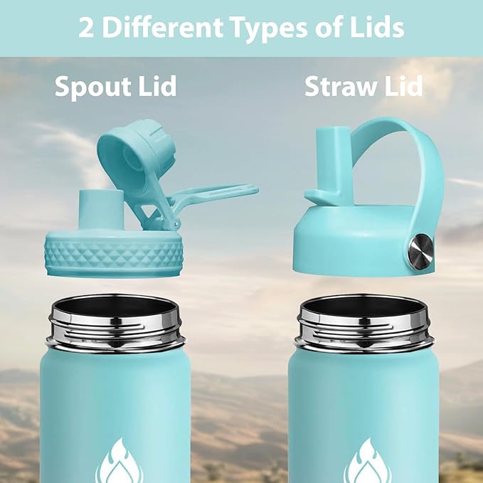 SENDESTAR Stainless Steel Wide Mouth Water Bottle 24oz Double Wall Vacuum - Image 2
