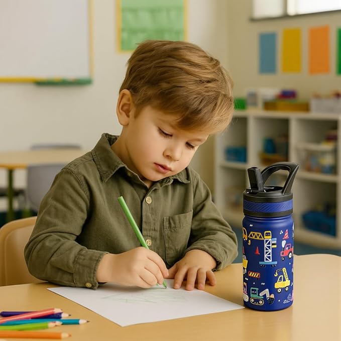 Fanhaw 14 Oz Kids Insulated Water Bottle - Image 6
