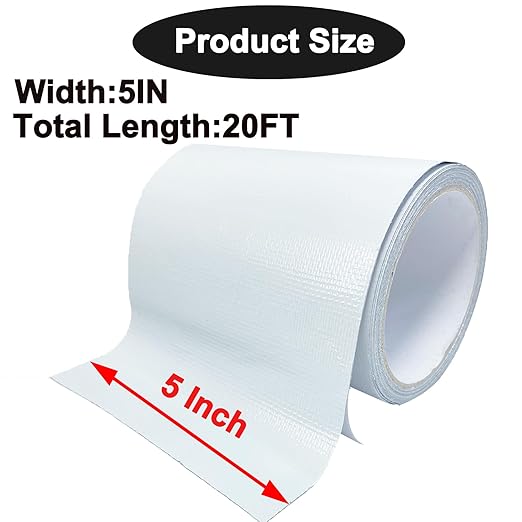 Waterproof Repair Tape for Awning, 5IN x 20FT Outdoor Canvas Tarp Repair Tape - Image 4