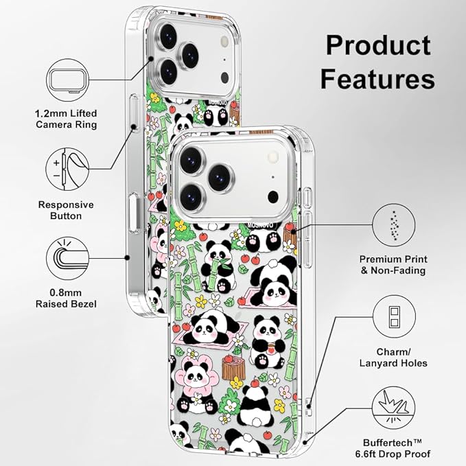 MOSNOVO for iPhone 17 Pro Max Case, Shockproof Military-Grade Protection 6.6ft - Image 7
