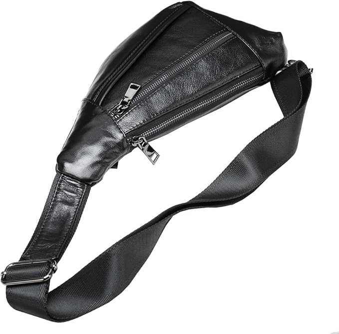 Hebetag Leather Crossbody Sling Bag - Image 5