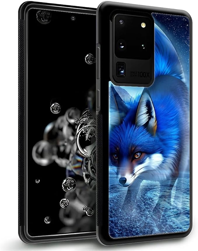 for Samsung Galaxy S20 Ultra Case, Snowy Mountain Fox Lake Pattern Graphic - Image 2