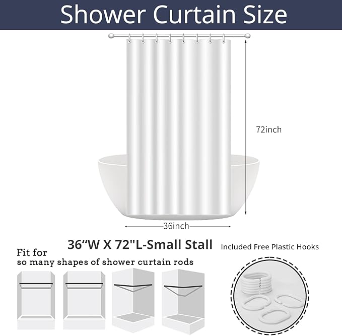 Kid Shower Curtain, Colorful Cartoon Tropical Fish Ocean Beach Theme Bath - Image 7