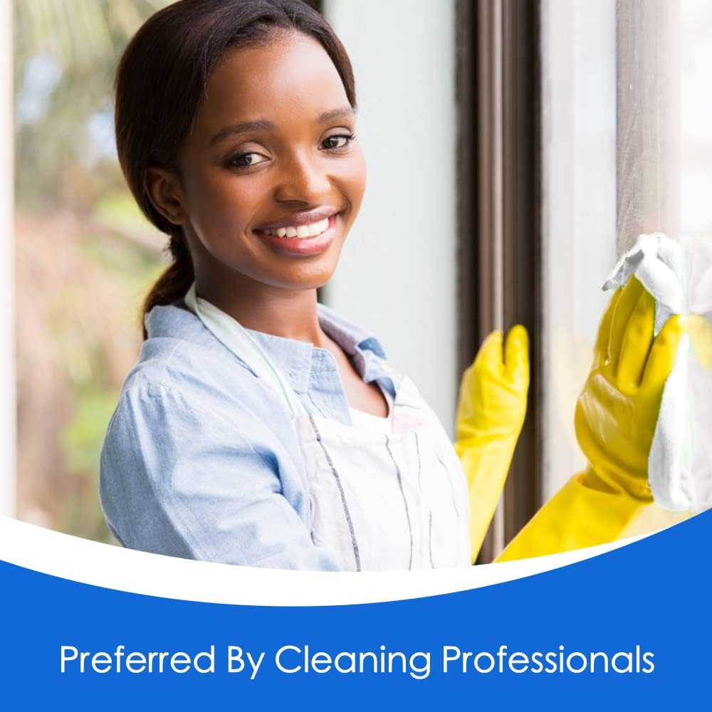 Microfiber Magic 4 Pack Glass & Mirror Cleaning Cloths - Streak Free, Lint Free, Perfect for Cars & Windows